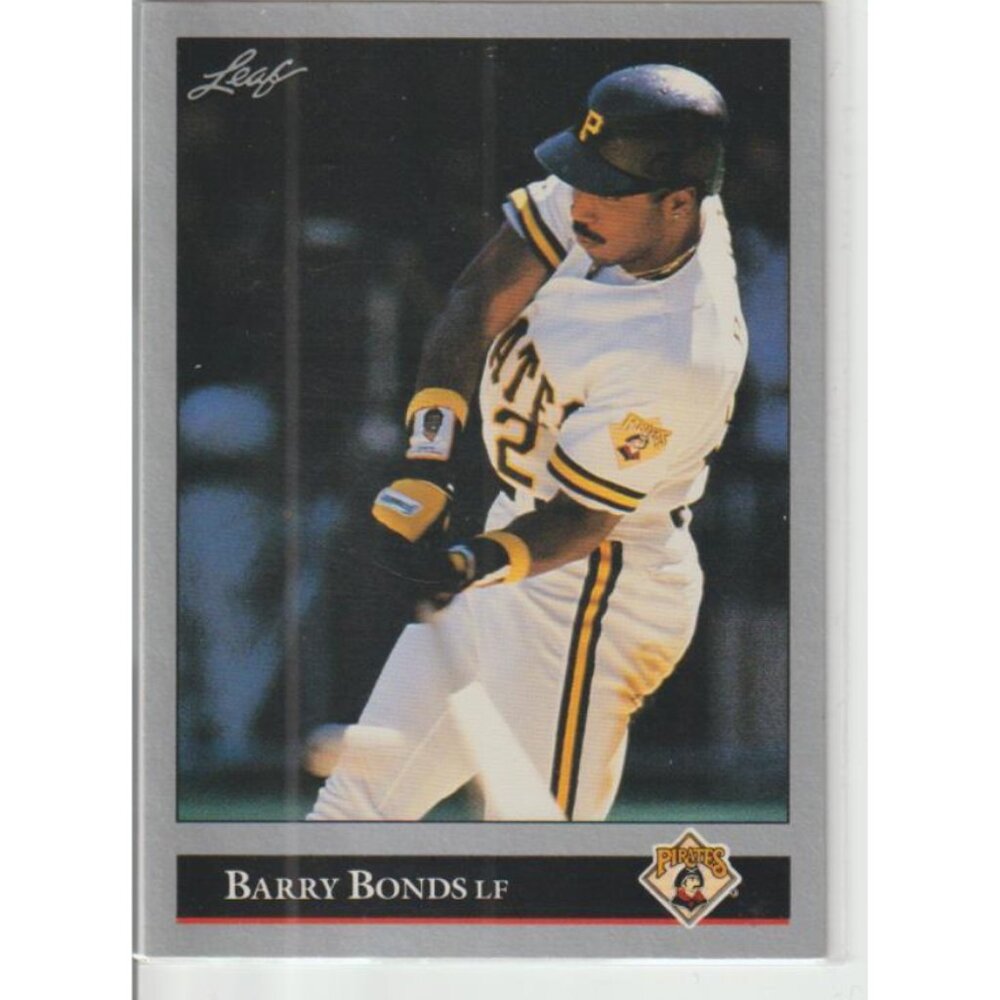 Barry Bonds 1992 Leaf Error No period after INC / Vintage Collectible #275